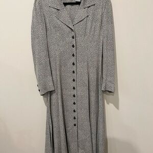 Liz Claiborne Floral Print Button Down Dress